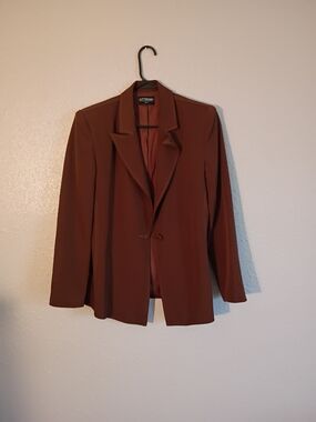 Kittenish Rust Brown Women's Blazer Jacket